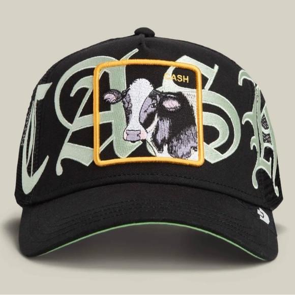 Title Goorin Brothers OLD ENGLISH CASH Trucker Hat/Cap Snapback SnapBack NWT